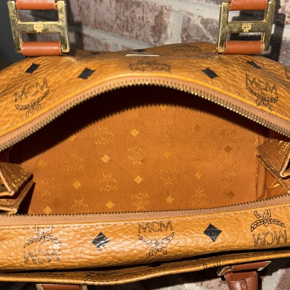 Womens MCM boston brown style bag style 2092D - Picture 8 of 13